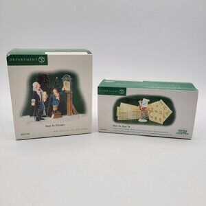 Department 56 LOT of Christmas Village Figurines HEAR YE HEAR YE